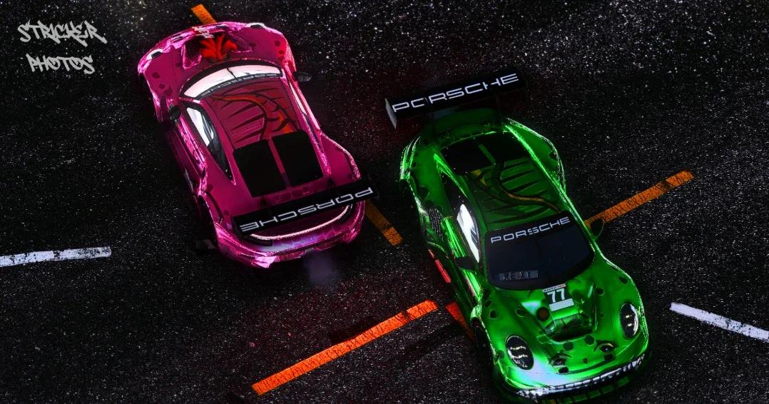 ```PORSCHE GT3 R ROXY & REXY | MS Project Garage```