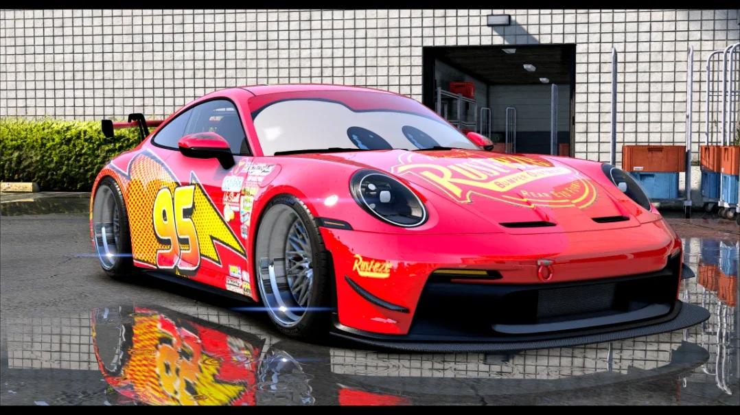 Porsche911GT3Lightning Mcqueen