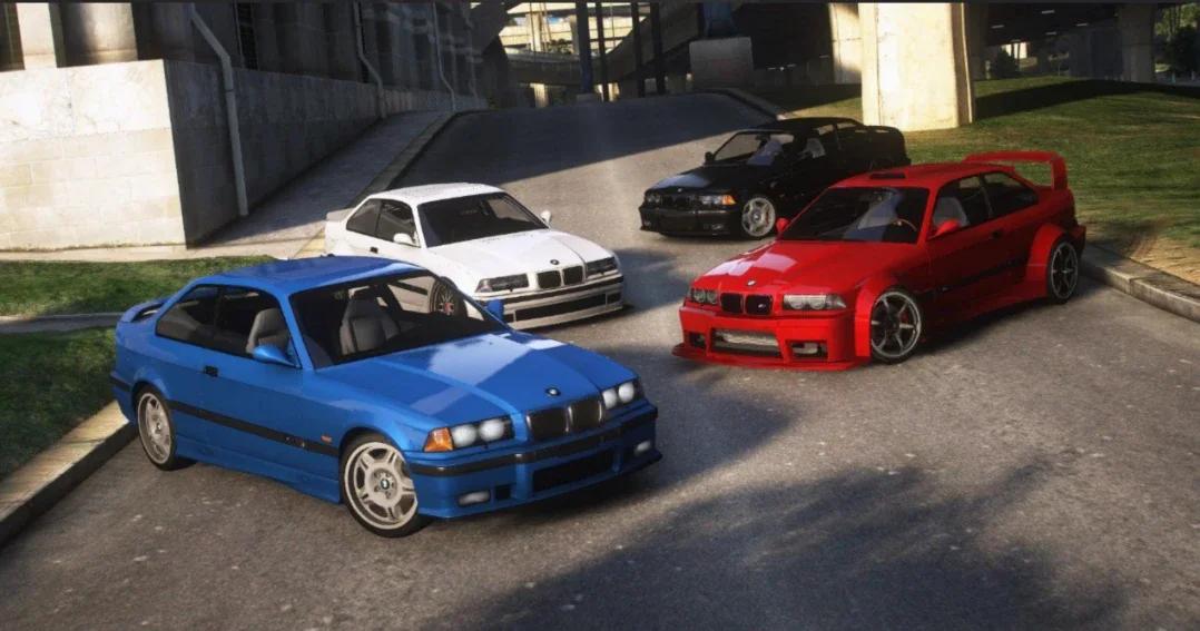 BMW M3 e36 1997 150 Tuning Animated Roof Add On Debadged FiveM