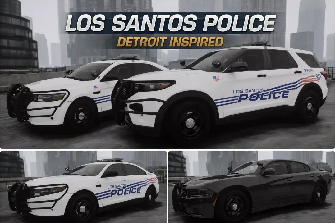 Detroit LS Police Vehicle Pack