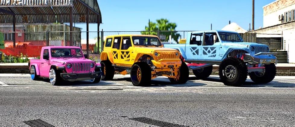 3 Jeeps