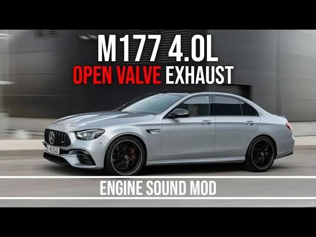 Benz AMG M177 OPEN VALVE EXHAUST Engine Sound Mod