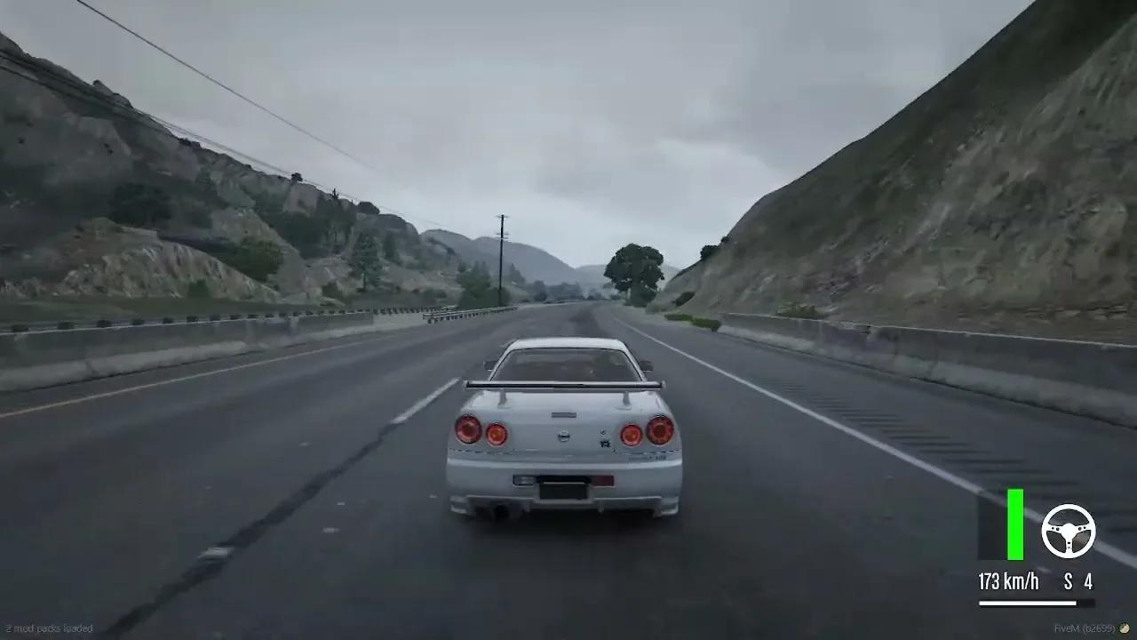 Nissan Skyline R34 Z-Tune RB28DETT Engine Sound