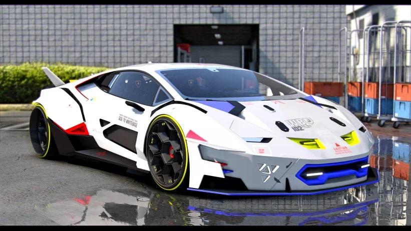 Gundam Style Lamborghini Huracan - Lemon
